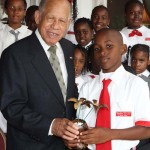 Moss Town Primary School Students and Teachers call on Governor General