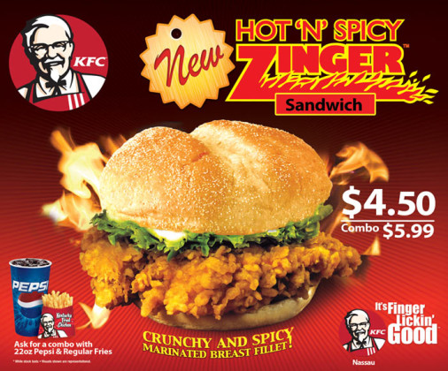 Free Advertising on BP — Hot N' Spicy KFC Zinger Sandwich ...