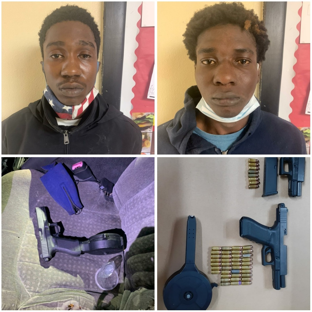 Police uncovers pair with high-powered Austrian weapons while the sleep in burgundy Chevy Blazer - Vimarsana News