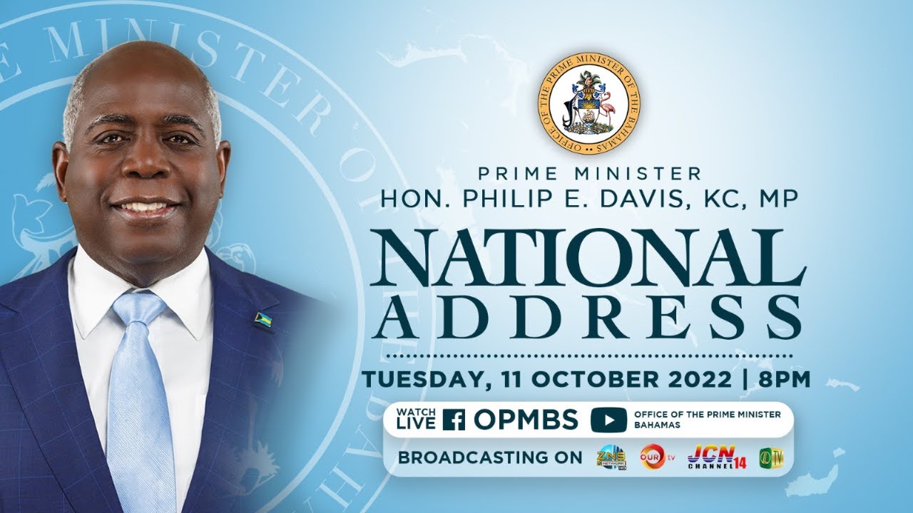 PM Davis Live in a National Address to the Nation… | Bahamaspress.com